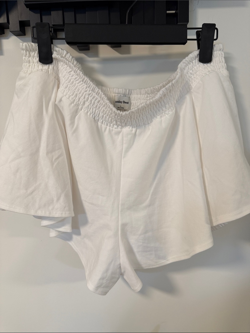 **New** Sunday Best 100% cotton white skort size L